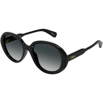 Chloe Zonnebril Ch0221S Zwart Chloé , Black , Dames - 55 MM