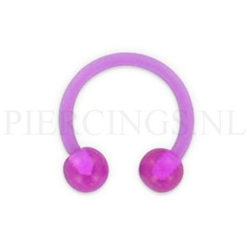 Circulair barbell 1.2 mm acryl paars