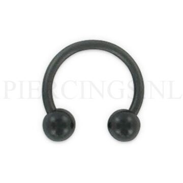 Circulair barbell 1.2 mm acryl zwart