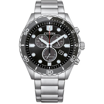 Citizen Sportieve Aqua Chrono Horloge Citizen , Black , Dames - ONE Size