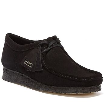 Clarks Herenschoenen - Wallabee - G - black suede - maat 6