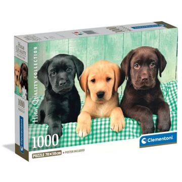 Clementoni puzzel 1000pcs labradors