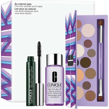 Clinique Geschenkset Clinique Au Naturel Eyes Makeup Set 7 ml + 50 ml + 1 st