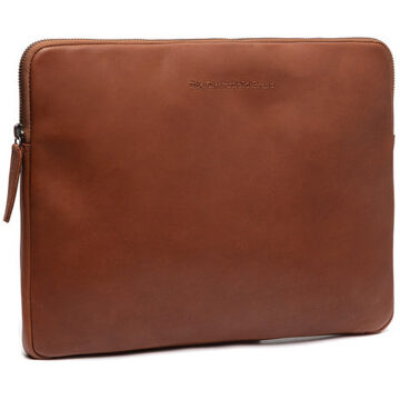 Clinton - Lederen Laptop Sleeve - 14 inch - Cognac Bruin