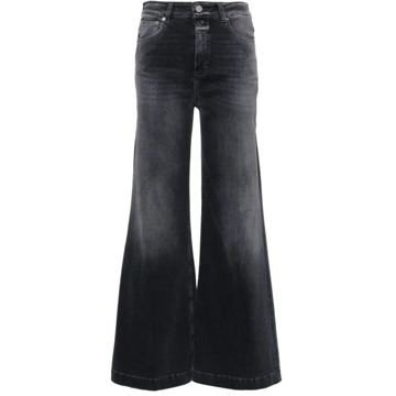 CLOSED Grijze Wide Leg Organische Katoenen Jeans Closed , Gray , Dames - W25,W28