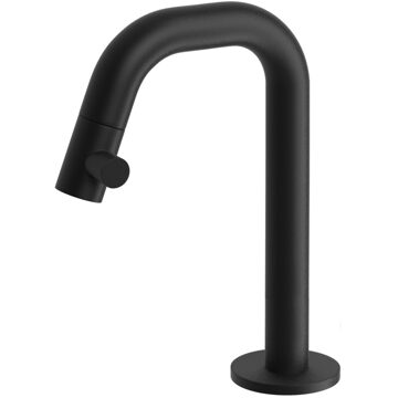 Clou Kaldur Fonteinkraan Met Korte Uitloop Rechts Zwart Mat 15.9x4.5x10.6 cm Clou