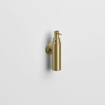 Clou Zeepdispenser Clou Sjokker 100cc Wandmodel Goud Geborsteld PVD Clou