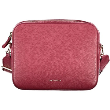 Coccinelle Rode Leren Schoudertas met Verstelbare Band Coccinelle , Red , Dames - ONE Size