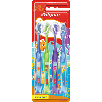 Colgate Tandenborstel Colgate Toothbrush Kids 3+ Ocean Explorer 4 st