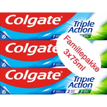 Colgate Tandpasta Colgate Toothpaste Triple Action 3 st