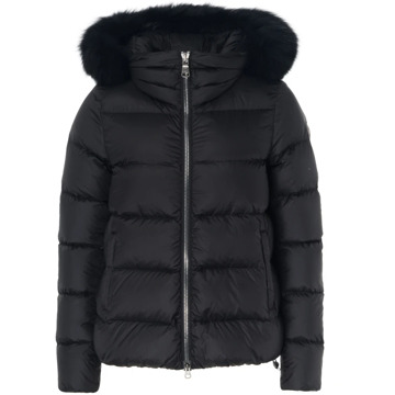 Colmar Originals 2216F Zwarte Bont Puffer Jas Colmar , Black , Dames - 2Xl,Xl,L,M,S,Xs,2Xs