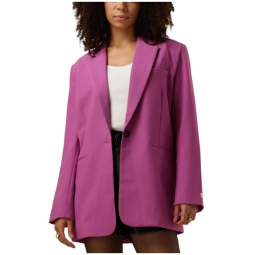 Colourful Rebel Roze Single Breasted Blazer Mimmi Colourful Rebel , Pink , Dames - M,S