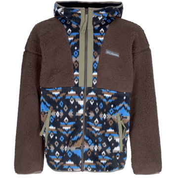 Columbia Sherpa Full Zip Hoodie met Rocky Mtn Print Columbia , Multicolor , Heren - S