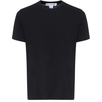 Comme Des Garçons Gebreid T-shirt in zwart Comme des Garçons , Black , Heren - Xl,L,M