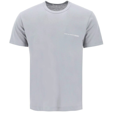 Comme Des Garçons Logo Print T-Shirt Comme des Garçons , Gray , Heren - Xl,L,M,S