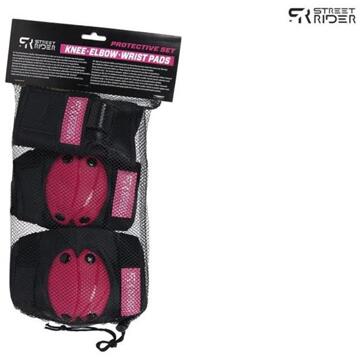 Coppens Street Runner skate beschermset roze 6-delig