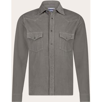 Corduroy overshirt van katoen