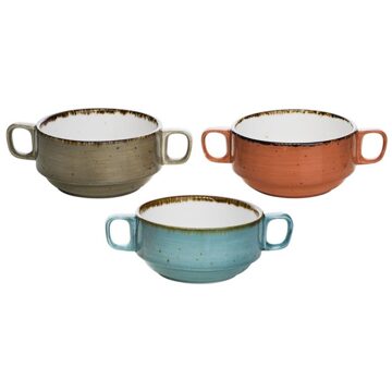 Cosy&Trendy Soepkommen Brisbane ø 10 cm / 200 ml - 3 Stuks Multikleur