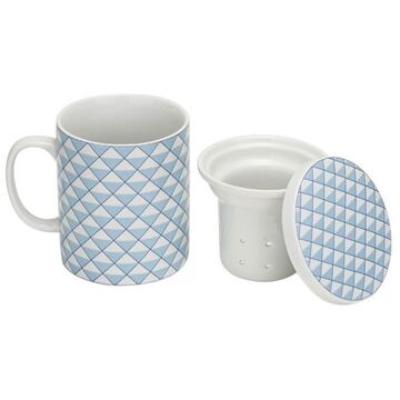 Cosy&Trendy Theemok met filter + deksel blauw