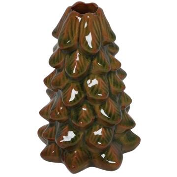 Countryfield Kaarshouder everlands kunstkerstboom groen H15cm