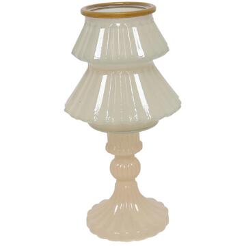 Countryfield Kandelaar boom crème Ø10,5xH18,5cm
