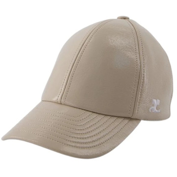 Courreges Vinyl Beige Cap Reedition Courrèges , Beige , Dames - M,S