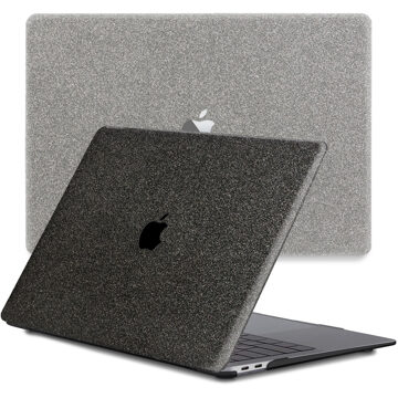 cover hoes - MacBook Air 13 inch (2020) - Glitter Zwart