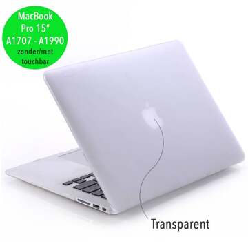 cover hoes - MacBook Pro 15 inch (2016-2020) - mat transparant