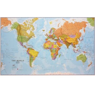 Craenen B.V.B.A. World political flat laminated ENG 1/20M - Boek Craenen B.V.B.A. (1903030579)