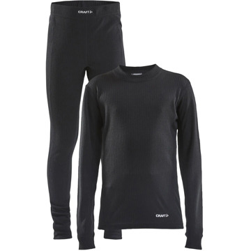 Craft Core Dry Baselayer Thermoset Kids - Zwart - Maat 134