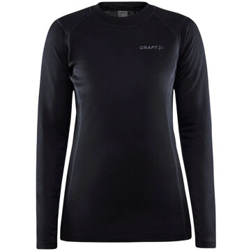 Craft Core Warm Baselayer Shirt Dames zwart - L