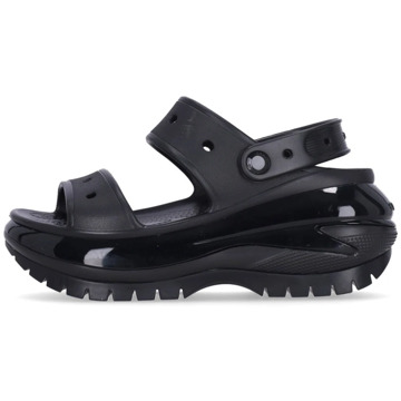 Crocs Zwarte Sandalen Mega Crush Collectie Crocs , Black , Dames - 38 Eu,39 Eu,36 Eu,37 EU