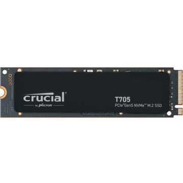 Crucial Interne Gaming SSD - CRUCIAAL - T705 SSD 1TB PCIe Gen5 NVMe M.2 (2024) - PCIe 3.0 en 4.0 achterwaartse compatibiliteit