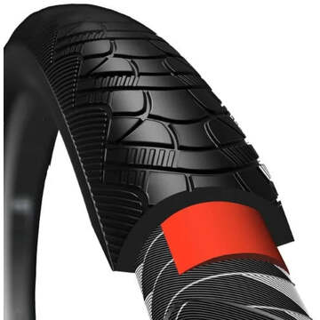 CST Buitenband CST Zeppelin anti -lek 28 x 1.75 x 2" / 47-622 mm - Zwart + Reflectie