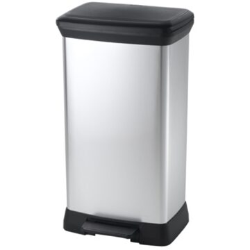Curver Decobin Pedaalemmer 50 Liter Grijs