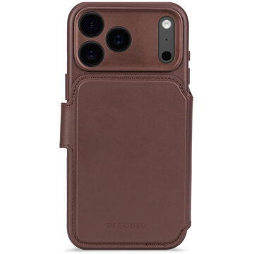 Decoded 2 in 1 Leather Detachable Wallet MagSafe voor de Apple iPhone 17 Pro Max - Chocolate Brown Bruin