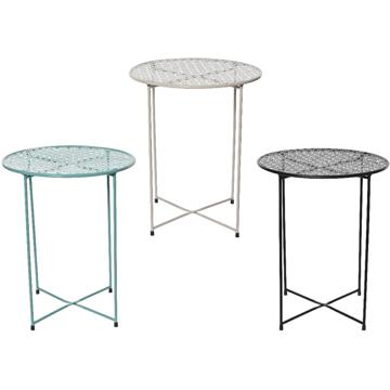 Decoris Bijzettafel binnen ijzer H48cm verschillende