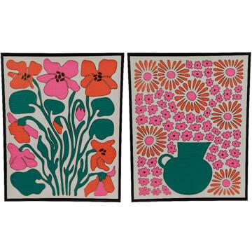 Decoris Schilderij canvas 40x50cm multi rood