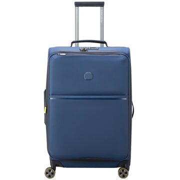 Delsey Turenne Soft Trolley M Expandable dark blue Zachte koffer Blauw - H 68 x B 43 x D 30/32