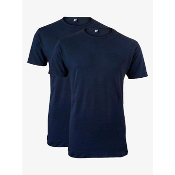 Derby Navy Ronde Hals Heren T-shirt-2 Pack - M