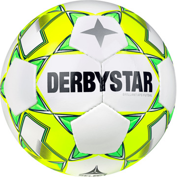 Derbystar Brillant APS II Zaalvoetbal wit - geel - groen - zwart - 4