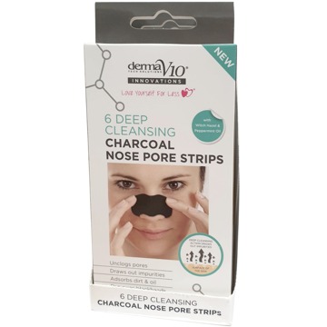 DermaV10 Charcoal Nose pore strips