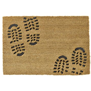 deurmat ruco embossed rubber foot 40x60cm Multikleur