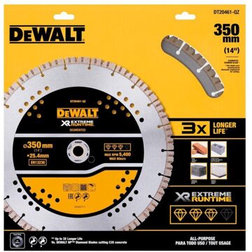 DeWalt DT20461-QZ Elite Diamantblad | Gesegmenteerd | 355 mm | Extreme Runtime | Universeel - DT20461-QZ
