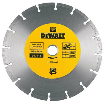 DeWalt DT3711 Diamantdoorslijpschijf - 125 x 22,23 x 1,8mm - beton - steen