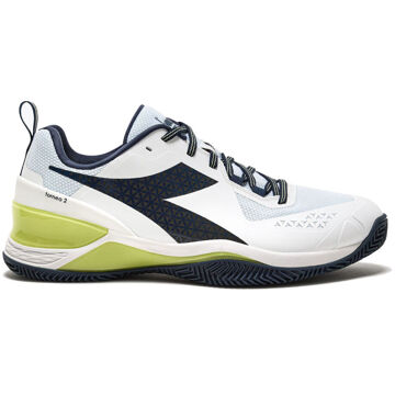Diadora Blushield Torneo 2 Tennisschoenen Heren-Wit,Blauw - 48