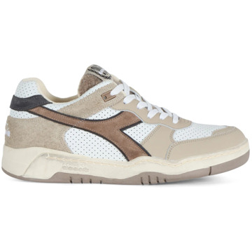 Diadora Torino Italia Leren Sneakers Diadora , Beige , Heren - 42 Eu,43 EU