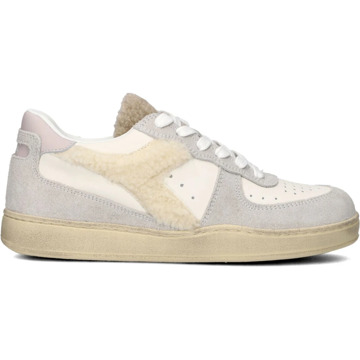 Diadora Witte Bont Basket Sneakers Diadora , Beige , Dames - 41 Eu,39 Eu,38 Eu,40 EU