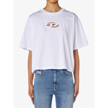 Diesel Dames shirt t-buxt-crop-od wit - XS
