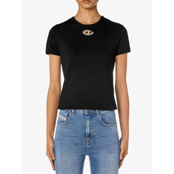 Diesel Dames shirt t-uncutie-long-od zwart - M